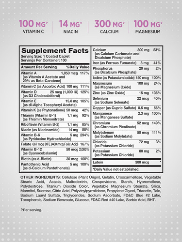 Multivitamínico Para Mulheres 50 Plus | 100 Cápsulas | Não-o - Imagem 2
