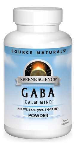 Source Naturals Serene Science Gaba, 750 Mg - 8 Onças Em Pó