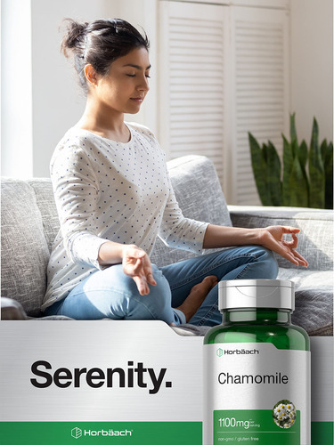 Suplemento Horbaach Flor De Camomila 1100mg 200 Cápsulas - Imagem 6