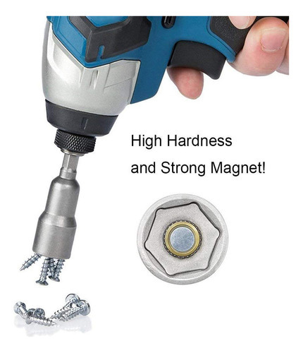 Soquete De Chave De Porca Magnética De 1/4 Haste Métrica F D - Imagem 8