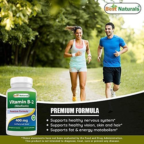 Vitamina B2 Best Naturals/ 400 Mg/120 Cápsulas - Imagem 3