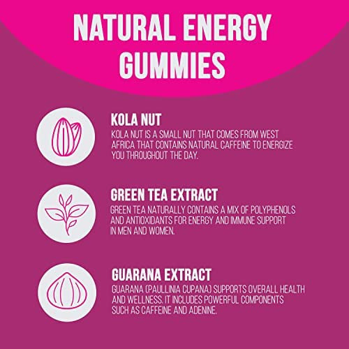 Energy Gummies Vitamina B12, Extrato De Chá Verde E Guaraná, - Imagem 3