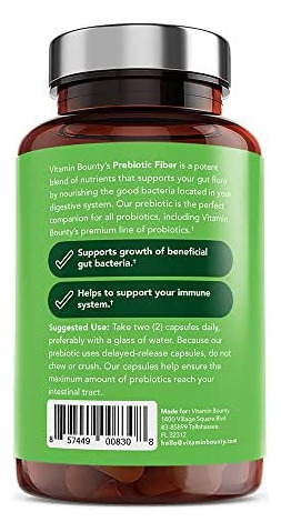 Suporte De Fibra Prebiótica Vitamin Bounty - Suplementos De - Imagem 6
