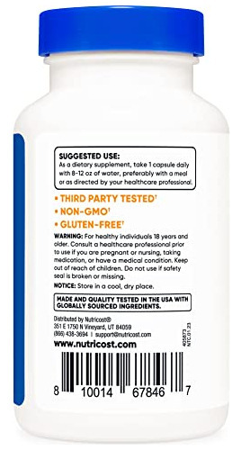 Nutricost Apigenina 50 Mg, 180 Cápsulas - Sem Transgênicos, - Imagem 3