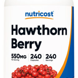 Suplemento Nutricost Hawthorn Berry Capsules 550 Mg 240 Ct