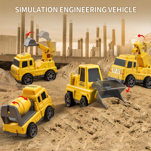 Brinquedos De Construção Temi Para Crianças, Caminhões Yc - Imagem 4