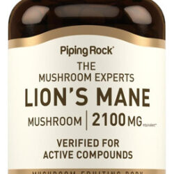 Suplemento De Cogumelo Piping Rock Lions Mane | 2100mg | 160