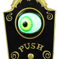 Campainha De Halloween Com Led Lightup Eyeball Sons Assustad