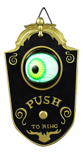 Campainha De Halloween Com Led Lightup Eyeball Sons Assustad