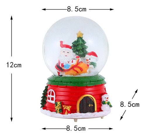 Decoração De Bola De Cristal: Presente De Globo De Neve Mus - Imagem 2
