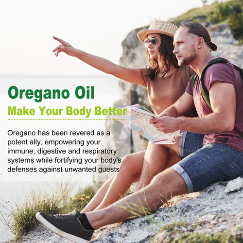 Natures Live Oil Of Oregano 6000mg Com Black Seed Oil 200mg, - Imagem 4
