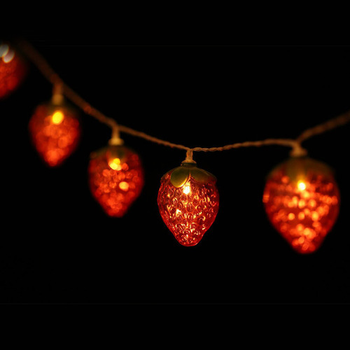 Hhh Luzes Led De Natal De 6,5 Pés De Corda De Morango, Modo - Imagem 8