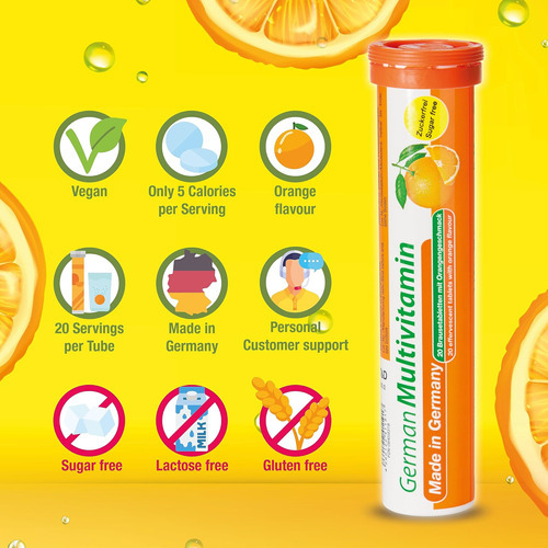 Multivitaminas Alemãs 10 Vitaminas - 40 Comprimidos Efervesc - Imagem 5