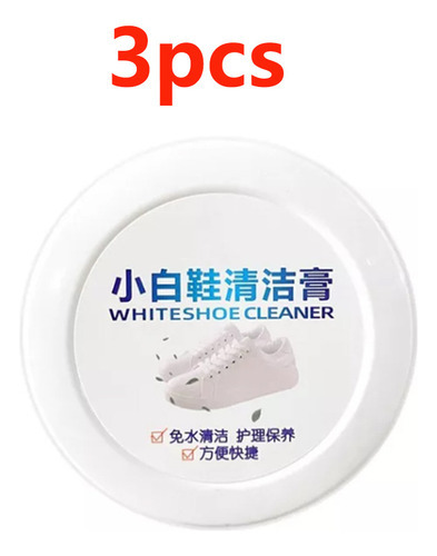 ~ Creme De Limpeza Multifuncional Para Sapatos E Branco, 3