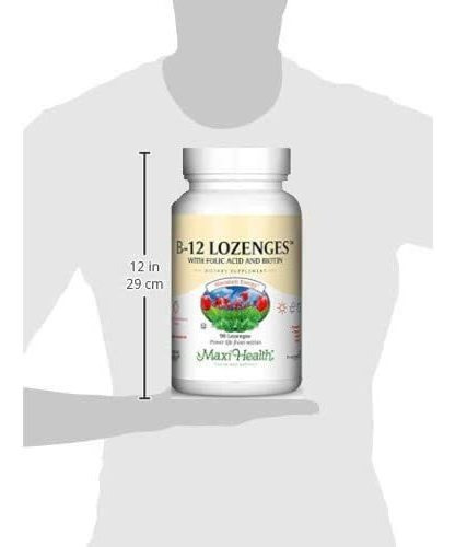Vitamina B-12 Marca Maxi Health, 800 Mcg, 90 Comprimidos - Imagem 7