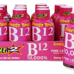 Stacker 2 Pink Lemonade B12 Energy Shot, 2 Onças (pacote Com