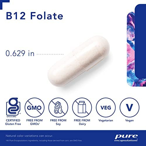 Encapsulamentos Puros B12 Folato | Suplemento Energético Pa - Imagem 4