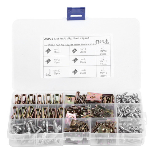 Parafuso Fixo Trim Car Uclips Nuts 6/8/10/12 Variedade - Imagem 3