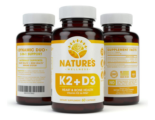 Vitamina K2 (mk7) Com Suplemento D3 Para Melhor Absorção - S - Imagem 7