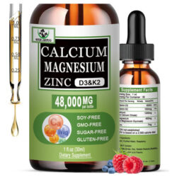 Gotas De Zinco De Magnésio De Cálcio, 1200 Mg De Cálcio Com