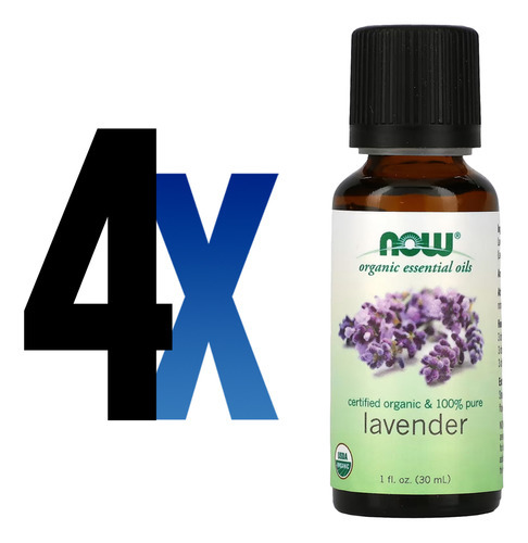 Óleo De Lavanda Now Foods 30 Ml Orgânico Importado 4un - Imagem 2