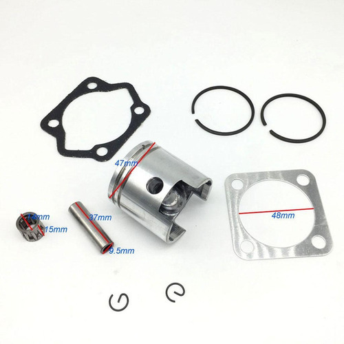 Pistão De 47 Mm Com Junta Para Motorizado De 80 Cc, Novo - Imagem 2
