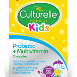 Probiótico Culturelle Kids + Multivitamínico Mastigável Com