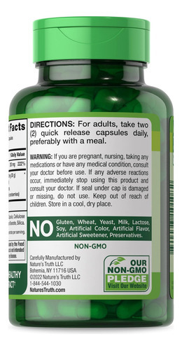 Cápsulas De Concentrado De Cranberry Natures Truth 30.000 Mg - Imagem 7