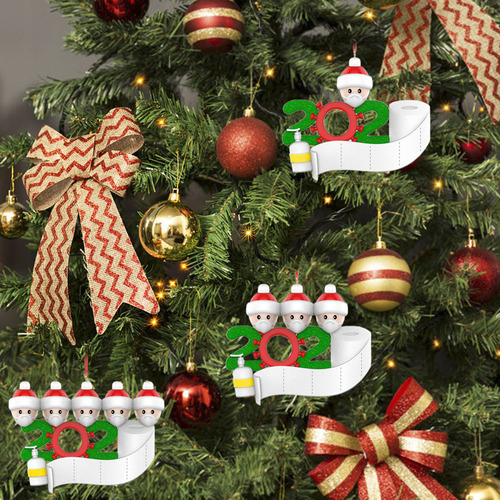 Enfeite De Árvore De Natal Personalizado: Papai Noel E Famíl - Imagem 5