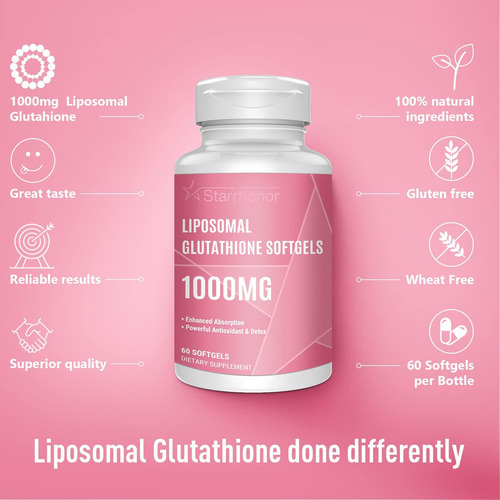 Starehonorr Lipossomal Glutationa Softgels 1500mg, Suplement - Imagem 3