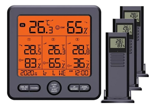 Termohigrômetro Digital Sem Fio Interno E Externo - Imagem 6
