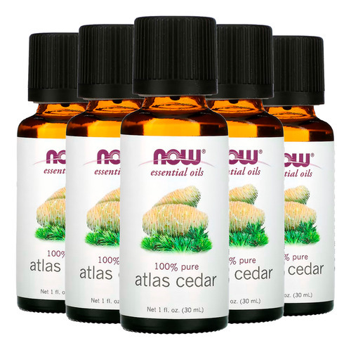 Óleo De Cedro Atlas Now Foods 30ml Puro Importado 5un