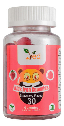Gomas De Ferro Ved Kids Para Suplemento De Ferro, Energia E