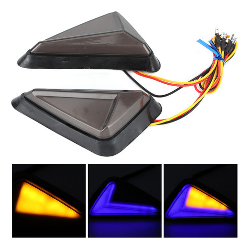 2pcs Universal L Forma Triangular Indicador Led Motocicleta - Imagem 9