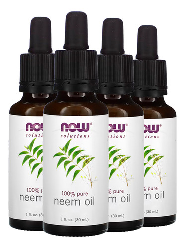 Óleo De Neem Now Foods 100% Pure 30ml Importado 4un