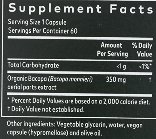 Gaia Herbs Bacopa - Suplemento De Ervas Para Suporte Cerebr - Imagem 3