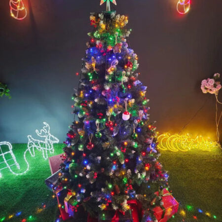 Yiyi Decoração De Árvore De Natal Com Luzes De Corda De 2023 - Imagem 8