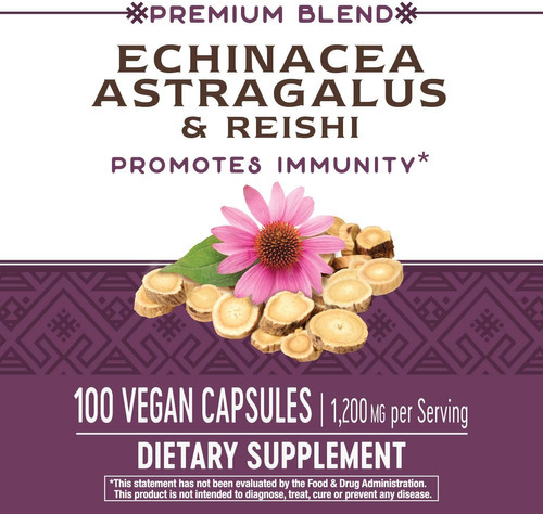 Natures Way Echinacea Astragalus & Reishi, Suporte Imunológi - Imagem 5
