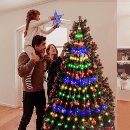 Decoração Solar De Natal Led Strip Light Enfeites De Árvore — foto 26