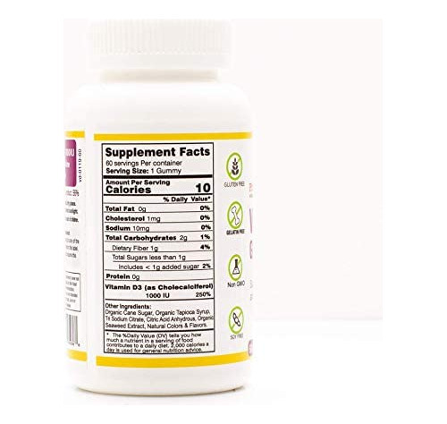 Ursinhos De Goma De Vitamina D3 Orgânica - Maneira Vegetari - Imagem 3