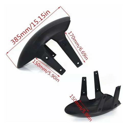 Trotinetes Mudguard Guard Splash Rear Scooters Elétricos Mot - Imagem 3