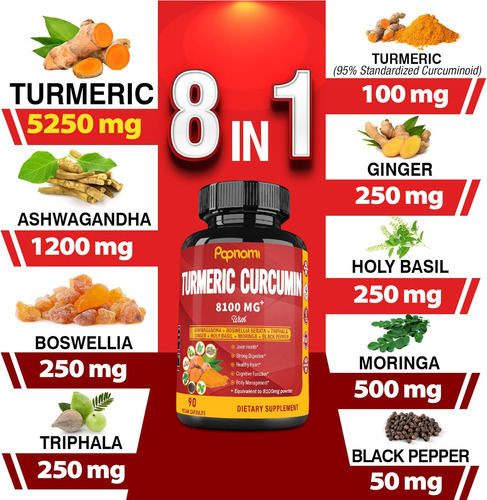 Cápsulas De Extrato De Curcumina De Cúrcuma - Equivalente A - Imagem 3