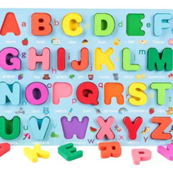 F Crianças Alfabeto Digital Jigsaw Maiúsculas Brinquedo