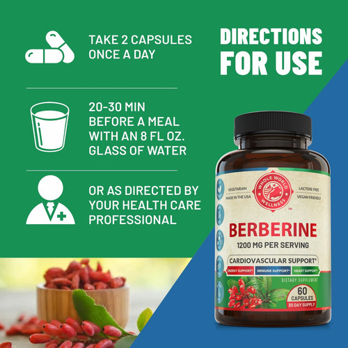 Suplemento De Berberina - Berberina Premium 1200mg Por Porçã - Imagem 6