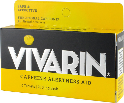 Auxílio De Alerta De Cafeína Vivarina, Comprimidos De 200 Mg - Imagem 3