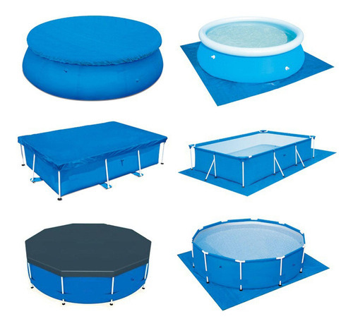 Tapete De Piscina Diâmetro 183/244cm Isolamento Térmico - Imagem 9