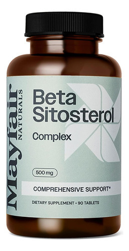 Complexo Mayfair Naturals Beta Sitosterol, 500 Mg, De Origem