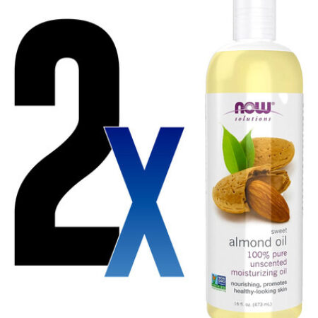 Óleo De Amendoa 473ml Now Foods Almond Oil Puro 2un - Imagem 2