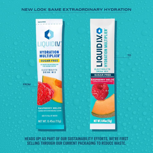 Liquid I.v.® Hydration Multiplier® Sem Açúcar - Framboesa Me - Imagem 3