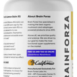 Cápsulas De Extrato De Erva-cidreira Brain Forza R5 - Extrat